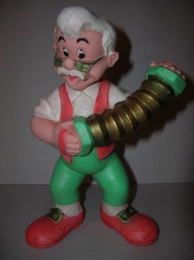 GEPPETTO CON FISARMONICA- ANNI '60 - 18CM