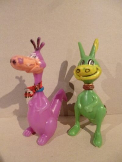 DINO E HOPPY PLASTICA SOFFIATA - 10CM