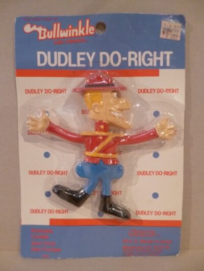 DUDLEY DO RIGHT (BULLWINKLE) FLEXY JESCO CHINA - PAT WARD  - 1985 - 13CM