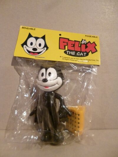 FELIX FLEXY  - IN BLISTER  TRADEMARK AND FELIX THE CAT PROD.INC. 8CM