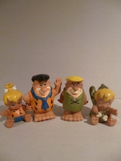 FRED, BARNEY, BAM-BAM, CIOTOLINA - ANNI'80 - 7-10CM