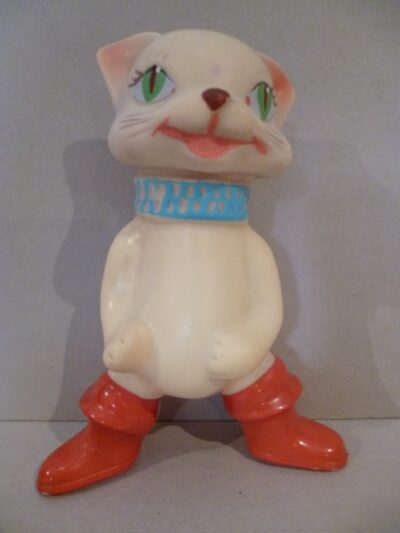 GATTO CON GLI STIVALI ARADEANCA - ANNI '70  - 15CM