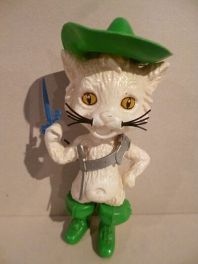 GATTO CON GLI STIVALI MOPLAS (VARIANTE VERDE)  - 20CM