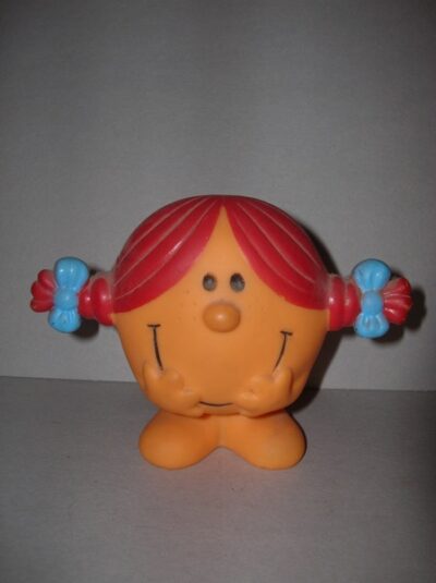 LITTLE MISS CAPELLI ROSSI E TRECCINE LEDRA ROGER HARGREAVES MADE IN ITALY 1984  - 11CM