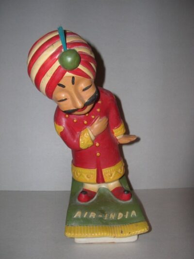 MAHARAJA PUBBLICITARIO AIR INDIA BELPLAST MADE IN ITALY - ANNI '60  - 25CM