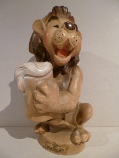 MASCOTTE MONACO 1972 LEONE LOWEN BRAU BEER - 18CM