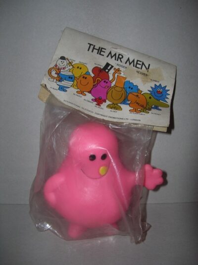 MR MEN ROSA RUBBERTOYS   - IN BLISTER  - 12CM