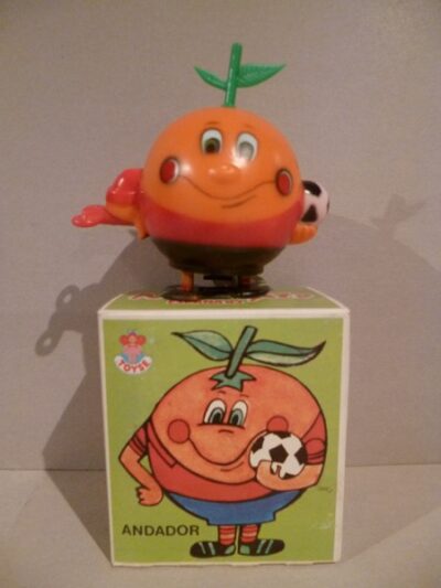 NARANJITO ESPANA 82 (vinile a carica) TOYS MADE IN SPAIN - IN BOX - 10CM