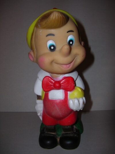 PINOCCHIO CON MELA W.D. -55  - ANNI '70  - 20CM