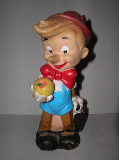 PINOCCHIO CON MELA W.D.P. - ANNI '60  - 19CM