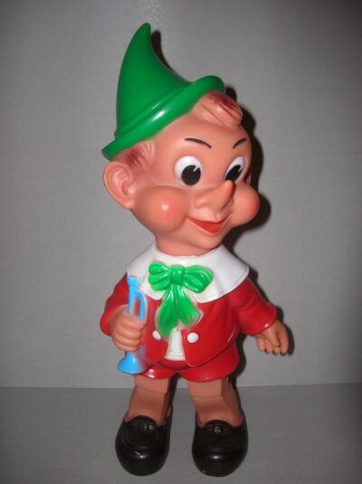 PINOCCHIO CON TROMBA LEDRA - ANNI '70 - 36CM