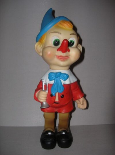 PINOCCHIO NASO ROSSO INDUSTRIA ARGENTINA - ANNI ’70 - 34CM