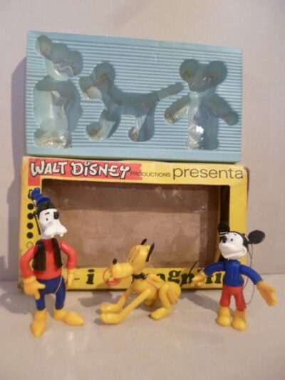 PIPPO PLUTO TOPOLINO I MAGNIFICI 3 WDP IL GIOCATTOLO BOLOGNA - IN BOX -  12-8-9CM