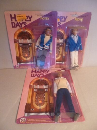 POTSY RICHIE & RALPH (HAPPY DAYS) ACTION FIGURE MEGO SERIE COMPLETA 3PZ 1976 20CM IN BLISTER (VI+).JPG