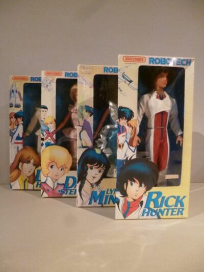 ROBOTECH MATCHBOX 1985 SERIE COMPLETA DANA-LYNN-LISA-RICK IN BOX 27CM (V+).JPG