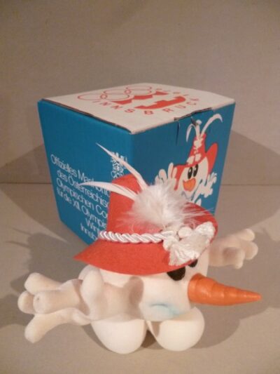 SCHNEEMANN MASCOTTE OLIMPIADI INVERNALI MONTREAL - IN BOX - 1976 - 13CM