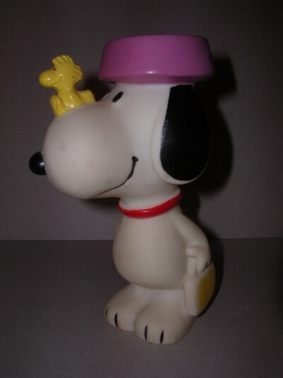 SNOOPY CON WOODATOCK SUL NASO DANARA 1958-66 UNIT. FEAT. SYND. MADE CHINA  - 14CM