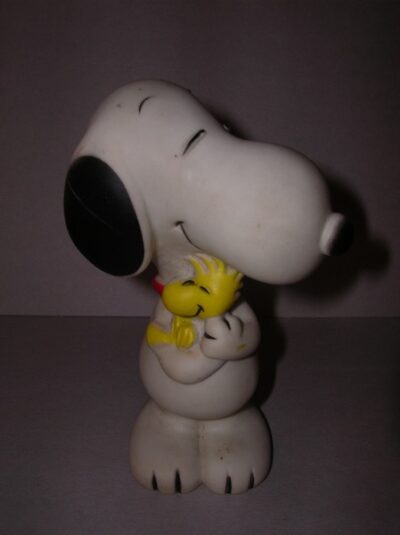 SNOOPY CON WOODSTOCK DANARA 1958-66-72 UNITED FEAT.SYND. MADE IN TAIWAN  - 14CM