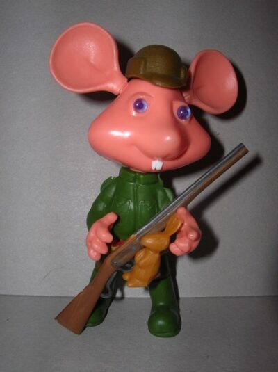 TOPO GIGIO CACCIATORE PAVESINI - ANNI '60 - 11CM