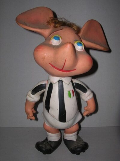 TOPO GIGIO CALCIATORE JUVENTUS - ANNI '60  - 29CM