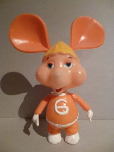 TOPO GIGIO -G- (plastica soffiata) - ANNI '60  - 19CM