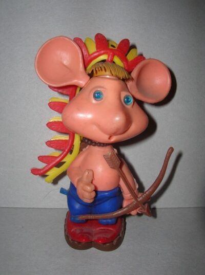 TOPO GIGIO INDIANO PAVESINI - ANNI '60 - 11CM