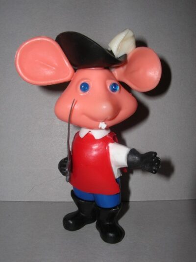 TOPO GIGIO MOSCHETTIERE PAVESINI - ANNI '60  - 12CM