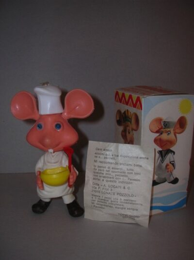 TOPO GIGIO PAVESINI CUOCO - IN BOX -  CON CARTINA  - 12CM