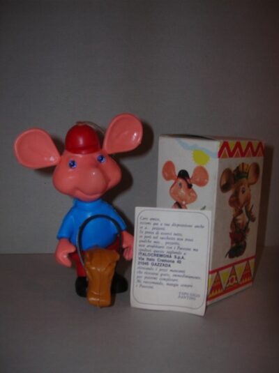 TOPO GIGIO PAVESINI FANTINO - IN BOX -  CON CARTINA  - 12CM