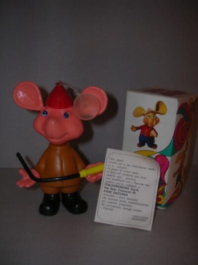 TOPO GIGIO PAVESINI POMPIERE - IN BOX -  CON CARTINA  - 12CM