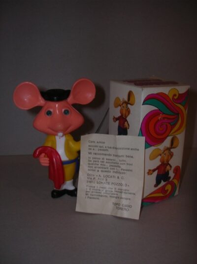 TOPO GIGIO PAVESINI TORERO - IN BOX -  CON CARTINA  - 12CM