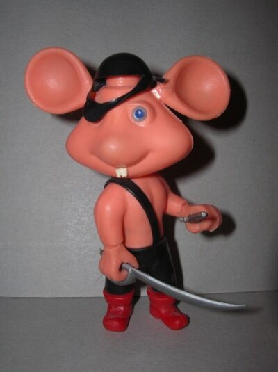 TOPO GIGIO PIRATA PAVESINI - ANNI '60 - 11CM