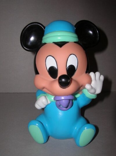 TOPOLINO BABY CON CIUCCIO DISNEY APPLAUSE TM CHINA - ANNI'80  - 14CM