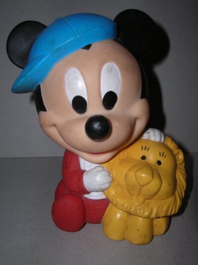 TOPOLINO BABY CON LEONE  - 12CM