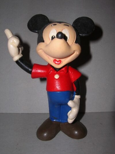 TOPOLINO BRACCIO SU FLOC BRAZIL DISNEY - ANNI'80  - 12CM