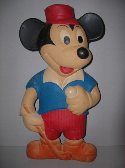 TOPOLINO CON MAZZA GOLF (BORSA ACQUA CALDA) DUARRY W.D.P. 1965 - 32CM