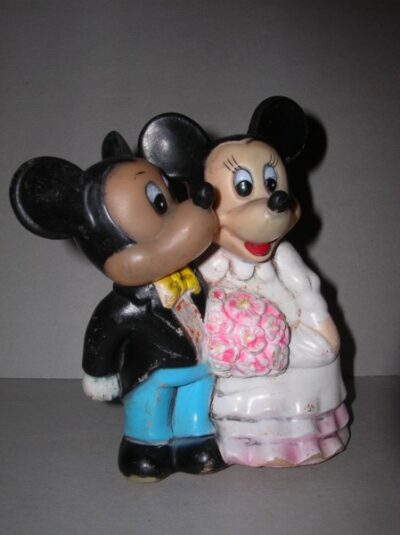 TOPOLINO E MINNIE SPOSI - ANNI'80  - 14CM