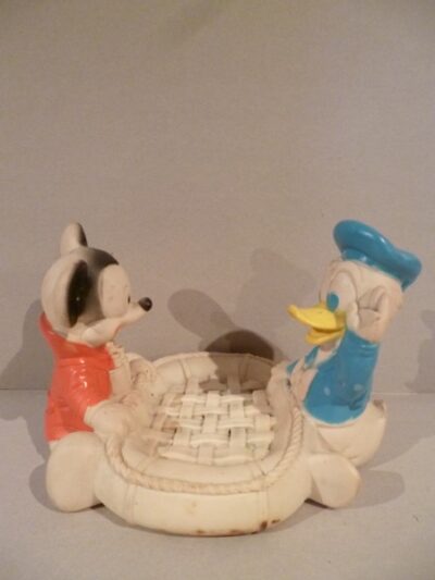 TOPOLINO E PAPERINO IN CANOTTO DELL MADE IN ENGLAND  - 12CM