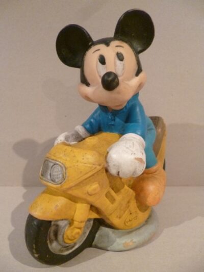 TOPOLINO IN MOTO (GIALLO BLU) BARTOPLAS W.D.P. - 17CM