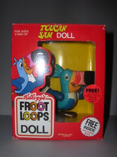 TOUCAN SAM KELLOGS COMPANY KELLOGS FROOT LOOPS - IN BOX -  1984 - 9CM