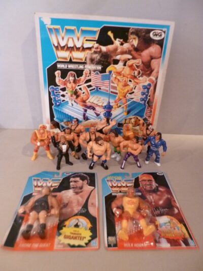 WWF HASBRO RING IN BOX HULK HOGAN E ANDRE THE GIANT IN BLISTER E ALTRI 13 PERSONAGGI SFUSI IN LOTTO 13-12-11CM (VII+).JPG